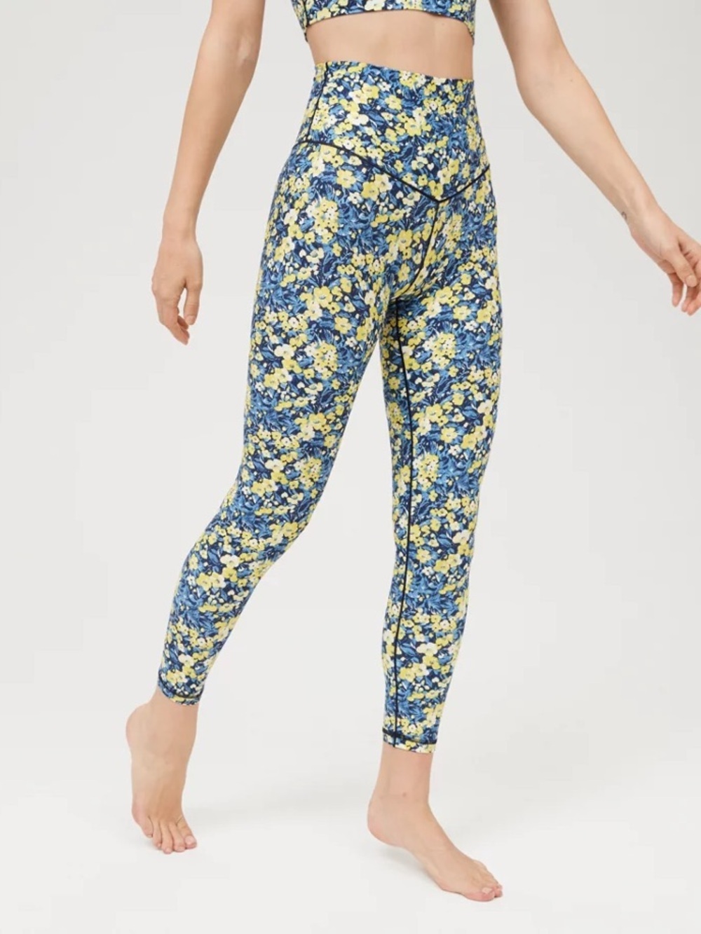 OFFLINE by Aerie Real Me High Waisted 7/8 Printed Leggings Floral XS